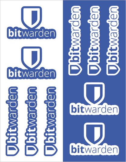 Bitwarden Sticker Sheet