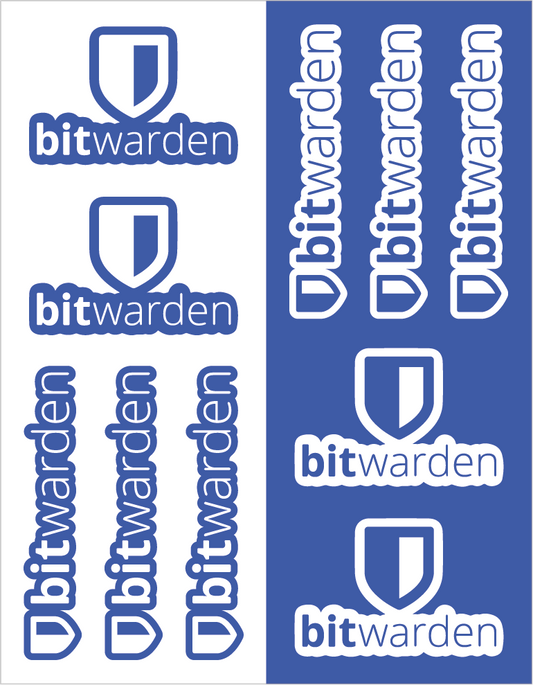 Bitwarden Sticker Sheet